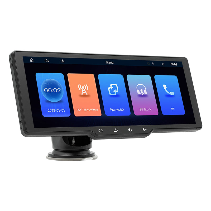 10,26-Zoll-Bildschirm Tragbarer drahtloser Carplay-Bluetooth-MP5-Player fürs Auto + 4 LED-Kamera