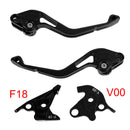 New short clutch and brake lever suitable for Honda VFR750, VFR800/F and VTR1000F, black