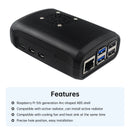 ABS-Schale für Raspberry Pi5/5B, Spritzguss-Schutzschale mit aktivem Kühler