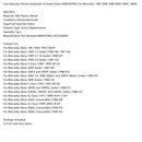 1986-1991 Mercedes-Benz 420SEL, 560SEC und 560SEL Limousine EHA Kraftstoffeinspritzventil 0000703962