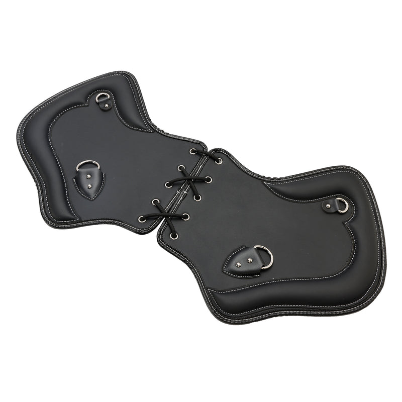 1985–2017 Touring, Softail, Dyna oder Sportster Bikes Paar CNC Hitzeschild Sattelschutz Schwarzbraun