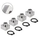 4X Set Schneemobil Anhänger Einsatz Mutter &amp; Snap Ring 04414 03400 Für Triton Xt &amp; Lt