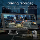 Reproductor MP5 Bluetooth inalámbrico portátil Carplay con pantalla de 10,26 pulgadas para coche + cámara de 4 LED