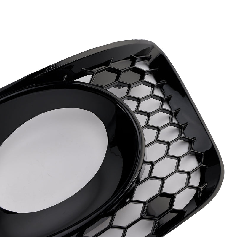 2010–2015 VW T5 T5.1 S-Linie Nebelscheinwerfer Licht Abdeckung Einsatz Kühlergrill Glanz schwarz