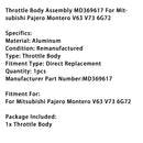 Drosselklappengehäuse MD369617 für Mitsubishi Pajero Montero V63 V73 6G72