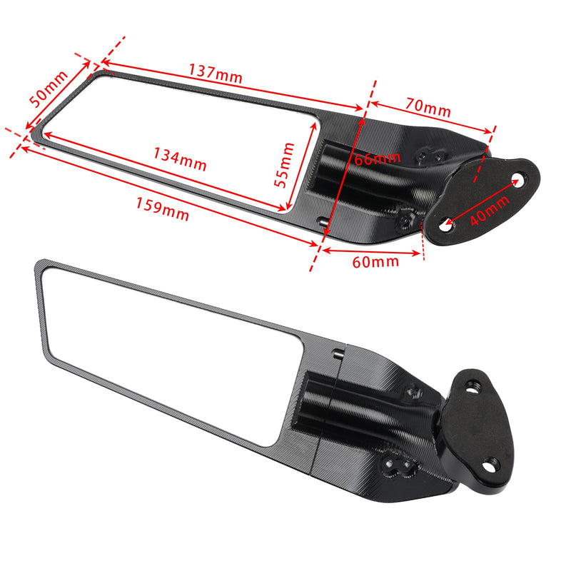 2015-2023 Honda CBR300R CNC ALU vinge bakspeil