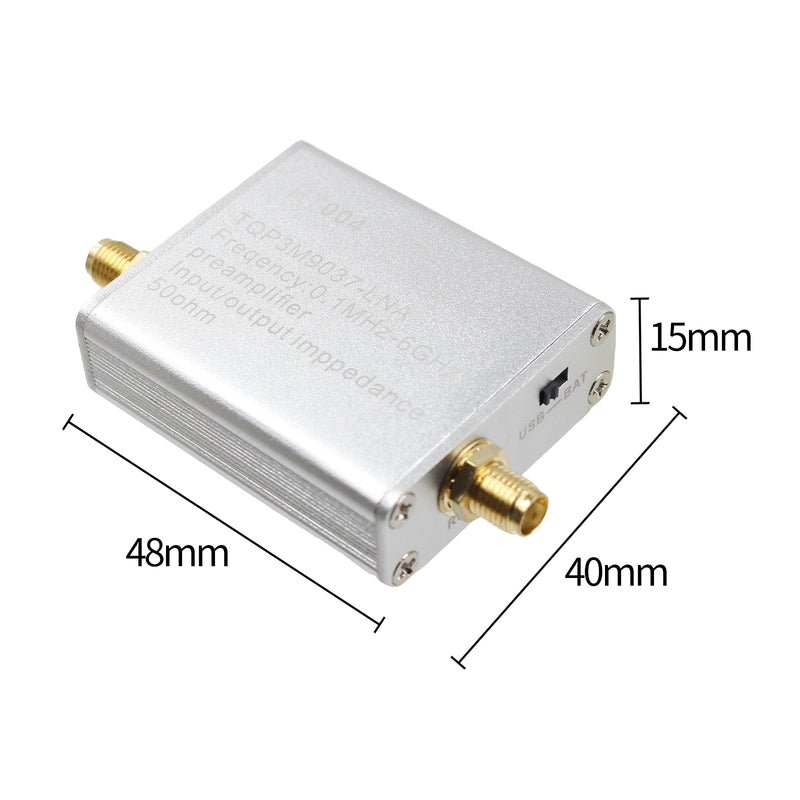 100K-6GHz fullband lågbrusförstärkare 20dB högförstärkare effektförförstärkare