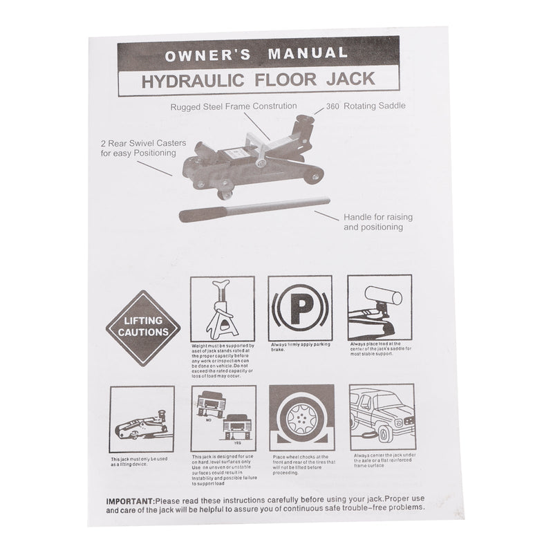 Niedriger Wagenheber, 2,5 Tonnen (5500 lbs), 3,35""-14,17"" Höhenhubbereich