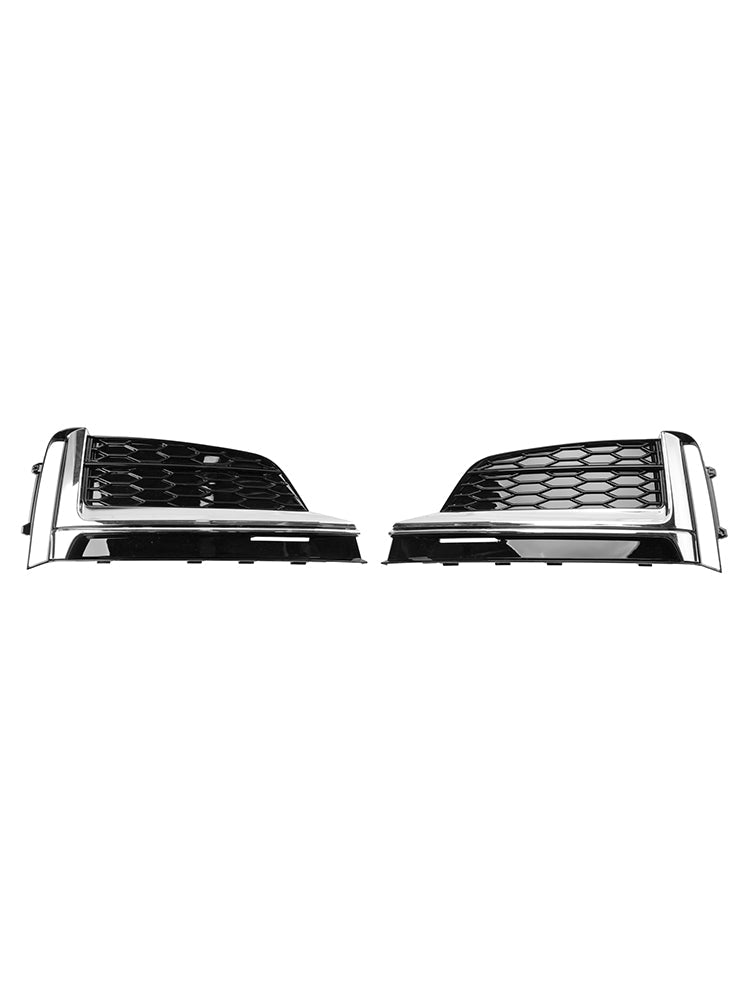 2 STÜCKE Frontstoßstange Nebelscheinwerfer Kühlergrill Abdeckung Trim Fit Audi S5 A5 S-Linie 2018-2019