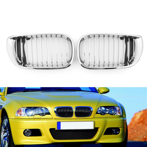 2002–2005 BMW E46 3 Series 4 Tür vorne Nieren Kühlergrill Chrom