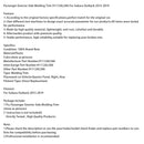 2015–2019 Subaru Outback Außenzierleiste Beifahrerseite 91112AL58A