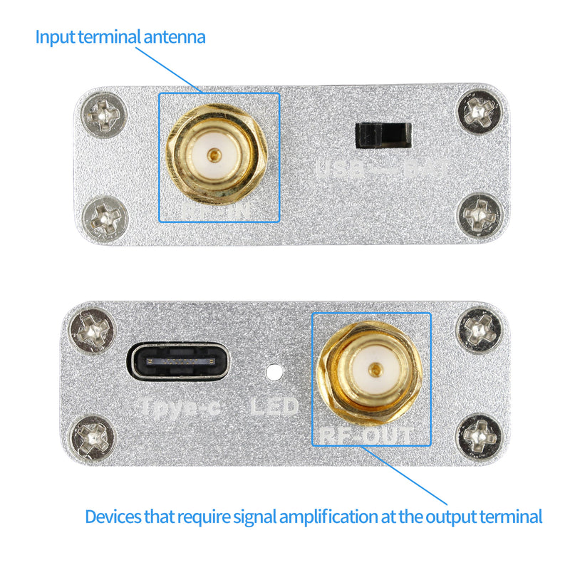 100K-6GHz Vollband-Rauscharmer Verstärker 20dB High Gain Leistungsvorverstärker