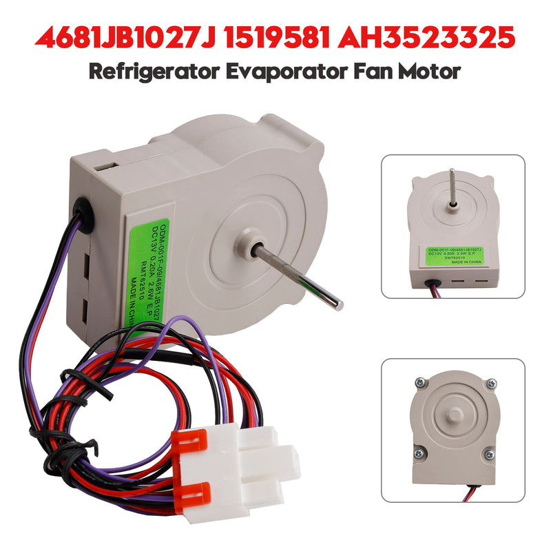 4681JB1027J jääkaapin tuulettimen moottori LG 1519581 AH3523325