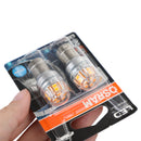 2x til OSRAM 9456Y Bil-hjælpepærer LED PY21W 12V2.5W BAU15s