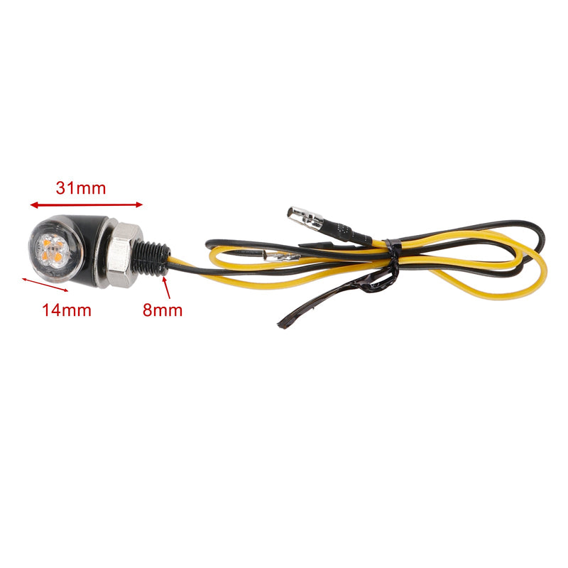 12V LED Blinker Anzeige Licht 8mm Universal Motorrad Für Honda