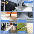 6-in-1 Tragbare kabellose elektrische Hochdruck-Wasserspritzpistole Autowaschgerät Reinigungswerkzeug mit drei