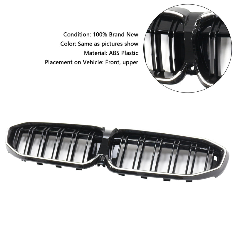 2019–2022 BMW 3 Series G20 DoubleLame Renal Grille, negro, 51138072085