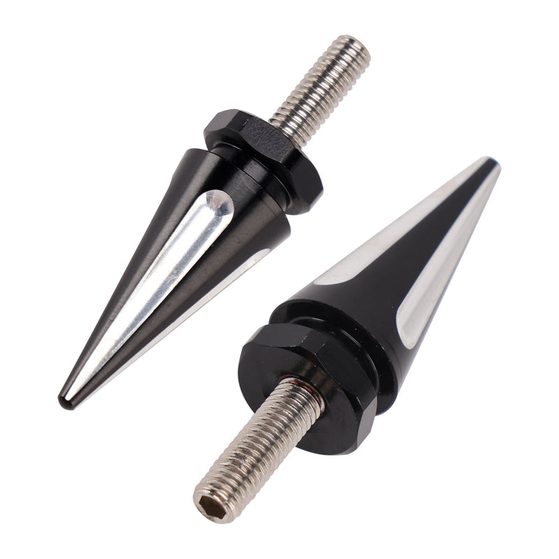 4x Schwarze Spike-Windschutzscheiben-Verkleidungsschrauben für Touring Road Glide FLTR 2015 - 2025