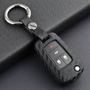 Autoschlüsselhülle aus Leder und Silikon mit Schnalle für Chevrolet