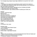 2011-2018 Audi A6 C7 Frontscheinwerfer-Waschdüse rechts 4G0955102