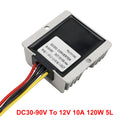 Vandtæt DC 30-90V til 12V 10A 120W Stor-down Power Converter Controller