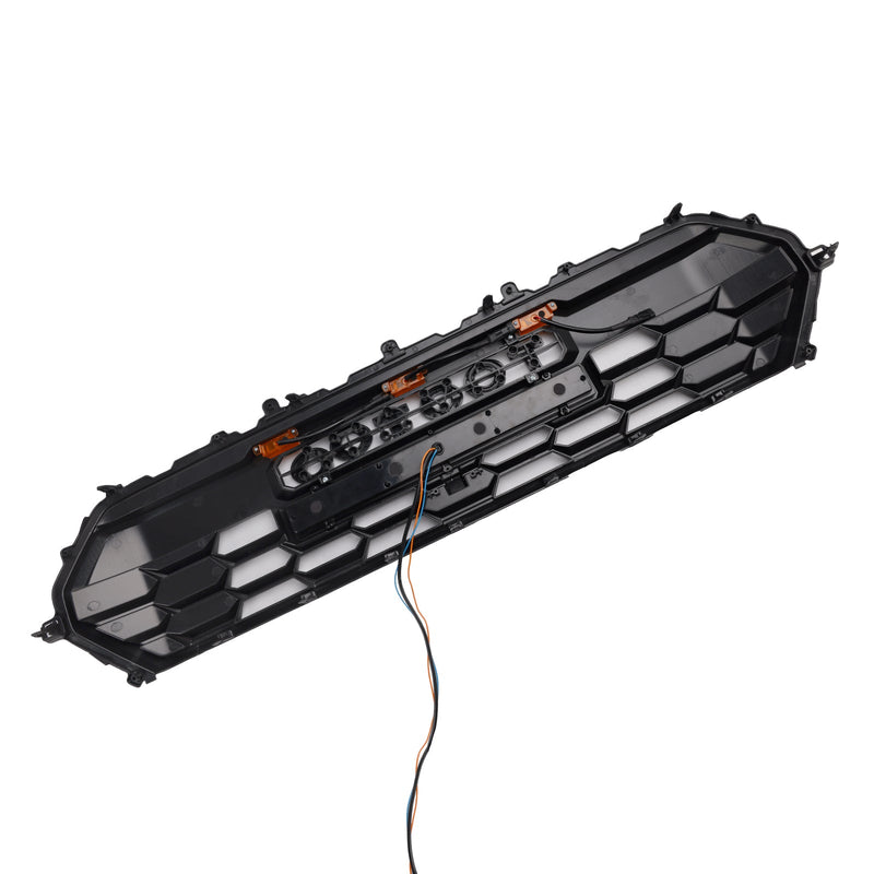 Toyota Tacoma ab Baujahr 2024 mit LED-Beleuchtung und Lichtleiste, schwarzer Frontstoßstangengrill