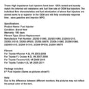 6st bränsleinsprutare 23250-31060 Passar Toyota Tacoma 4Runner FJ Cruiser 23250-31010