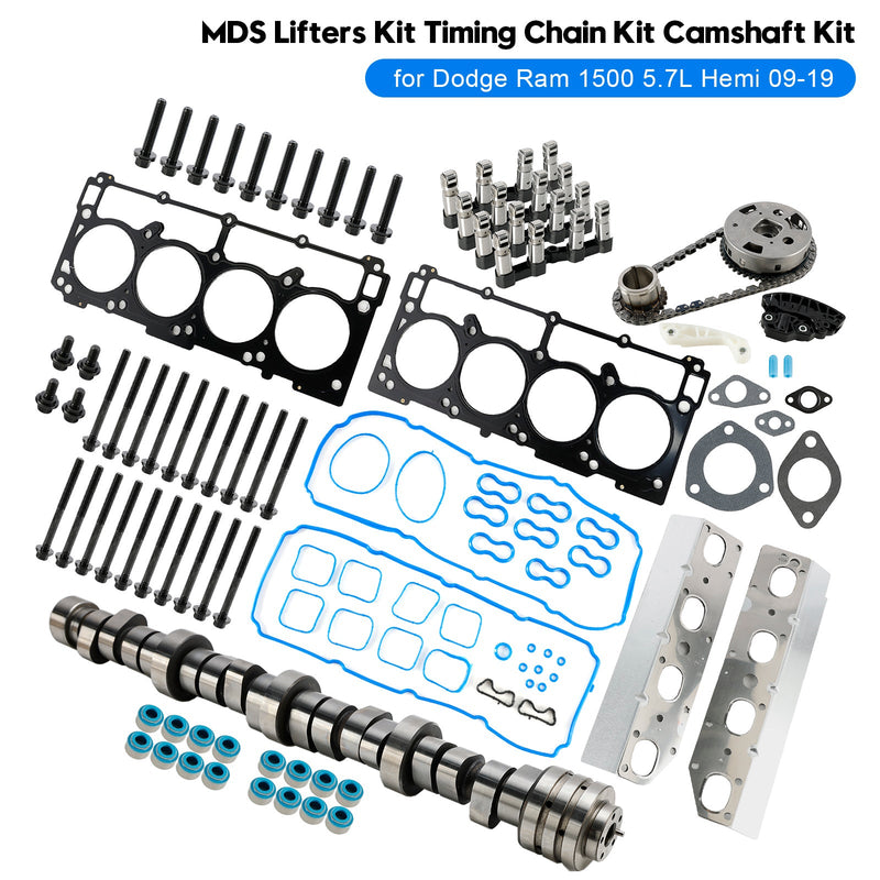 2009 Chrysler Aspen 5.7L Engine V8 MDS Tappet Kit Timing Chain Kit Kamaxelsats 53022263AF