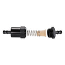 Svart inline EFI drivstoffsystemfilteradapter 3/8""-slange med 30-mikron filterelement