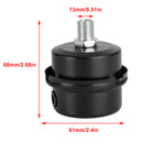 1/4" 13MM závitový kompresor tlumič sacího filtru černý kov