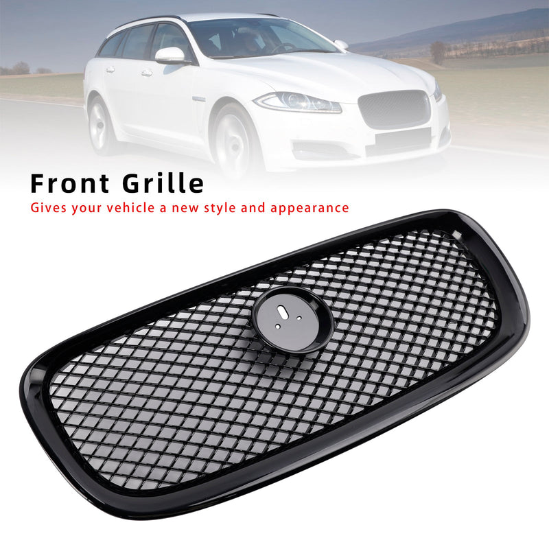 XF-R-tyylin etukerroksen baarigrilli Grille Fit Jaguar XF 2012-2015 Gloss Black