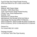 2011-2020 Lincoln MKZ Tankklappenscharnier-Fülltaschengehäuse DP5Z-5427936-A