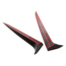 2011–2017 BMW X3 F25 schwarz glänzend Paar Heckscheibe Seitenflügel Spoiler