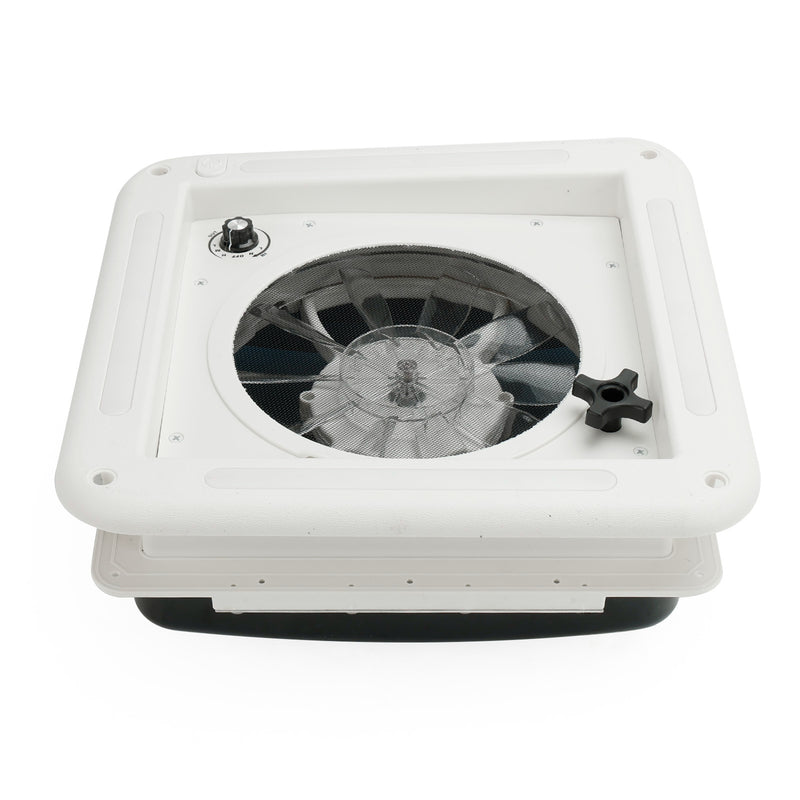 11" Dachlüfter für Wohnwagen – 3-fach stufenloser 12V Motor mit LED-Beleuchtung & Oberlichtfunktion
