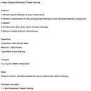 2024–2025 Aprilia RS457 RS 457 Motor Unterboden Pan Panels Schutz Verkleidung