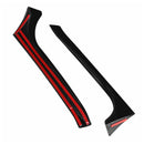 2008–2013 VW Golf MK6 GTI schwarz glänzend Paar Heckscheibe Seitenflügel Spoiler