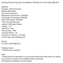 2008–2013 Volvo XC60 links hinten Stoßstange Nebelscheinwerfer Lampe Reflektor 30763322