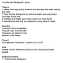 2022-2024 Kawasaki Versys 650 KLE650 etulokasuojan lokasuoja