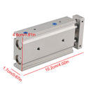 SMC CXSM10-30 CXSM1030 Luftzylinder Pneumatischer Doppelstangenzylinder Doppeltwirkend