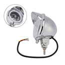 #D62 Headlight Lamp Spotlight Universal Coler Switch Fits Chrome For Motorcycle