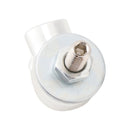 4 Custom SKULL Nummernschild Schraube Silber Kunststoff Motorrad Chopper Bobber