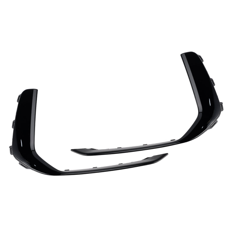 2019-2023 Audi A6 C8 S-Line S6 2PCS Nebelscheinwerfer-Zierleiste Schwarz