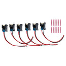 6PCS Fuel Injector Connector Pigtail Plug Wiring Harness Fit Ford Fit Chevy