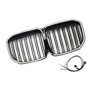 2019-2022 Velegnet til BMW X7 G07 dobbelt lamel frontgrill i højglans sort