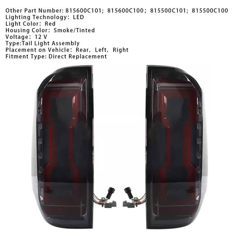 2014–2020 Toyota Tundra links + rechts LED Rücklicht Montage 815600C101 815600C100