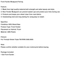 2020-2025 Street Triple 765 R RS Vorderradkotflügelverkleidung