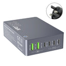 F8A Ladestation USB 6-Port Schnelle Ladegerät PD100W Ladestation Smart Ladegerät