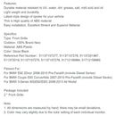 Kiiltävä musta etumunuaisritilän säleikkö sopii BMW E92 E93 328i 335i 2006-2010 2DR