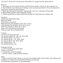 Toyota Premio 1.2L K313 K311 K310 CVT-Getriebekettenriemen