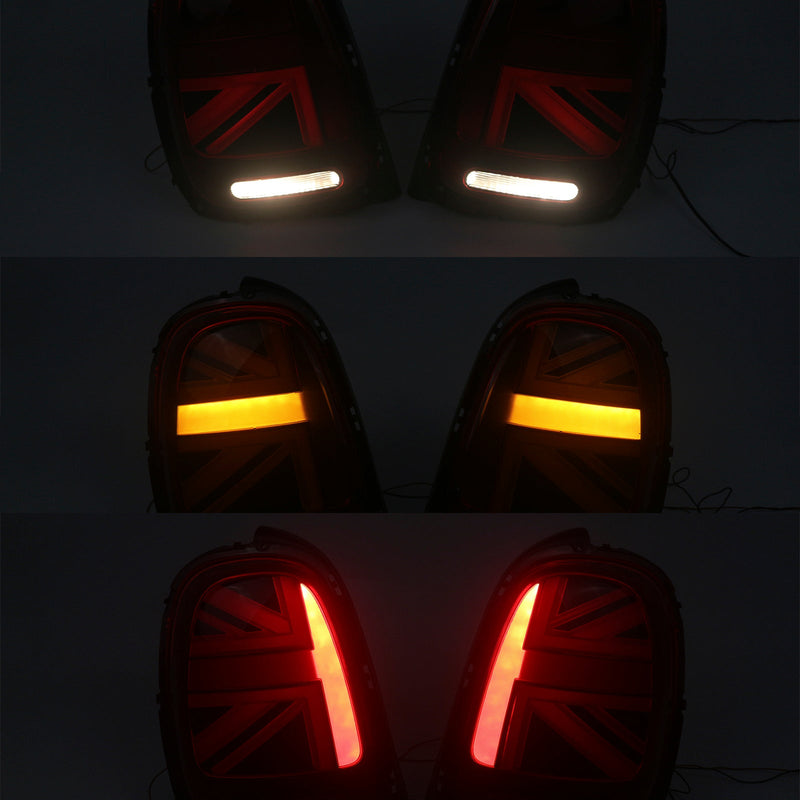 L&R LED baglygterlamper til Mini Cooper F55 F56 F57 2014-2023 Rød
